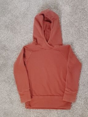 Kids Cozy Hooded Sweatshirt in Rust